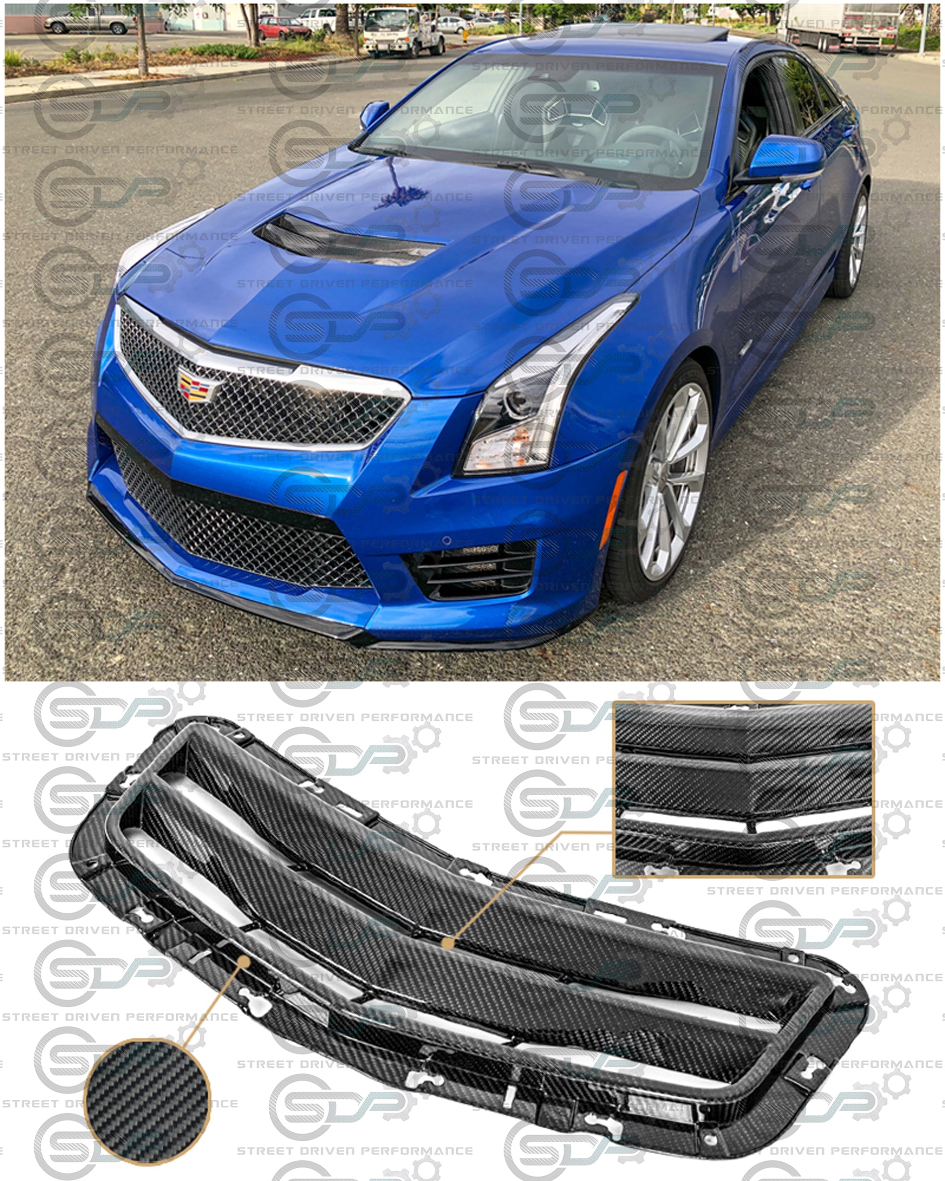 ATS-V - Carbon Fiber Hood Vent